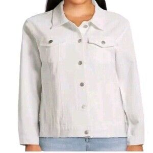 Women's White Denim Jacket